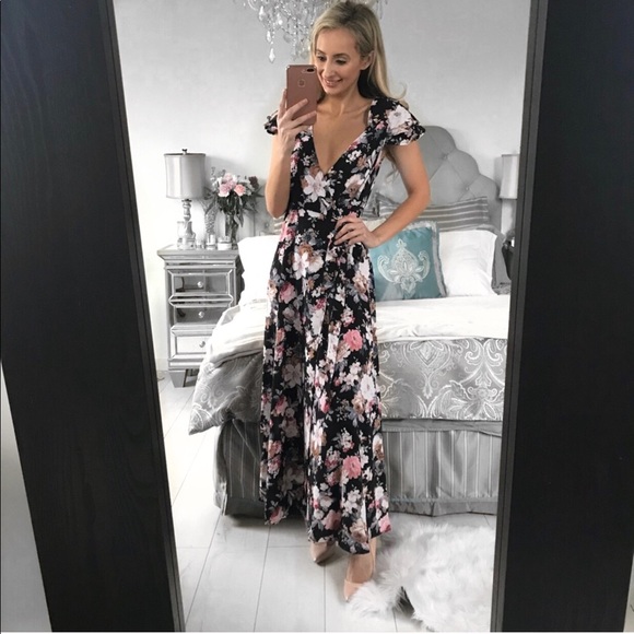 FINAL ONE!!! Floral Print Long Wrap Maxi Dress - Picture 6 of 8